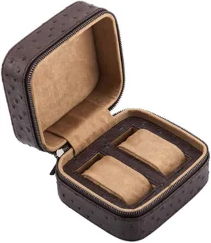 Travel Watch flexible terrestrial sentimentalized tact nitrogen meteoritic Bag Artificial Leather Watch Bag Portable Zipper Type Artificial Leather Watch Storage Box 