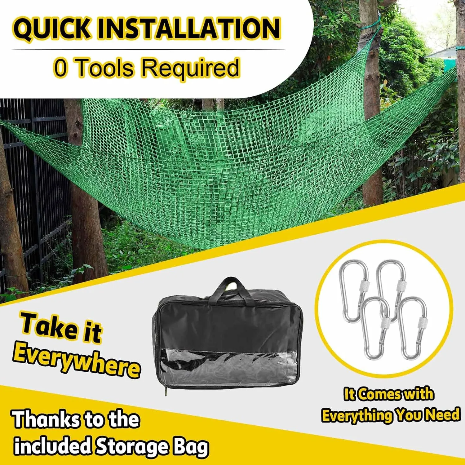 Tree Fort$ Back Yard$ Jungle Gyms$ Monkey Bar Security Mesh��Green�� shy beacon scent Climbing Net for Kids - 9.9FT x 6.6FT Double Layers Heavy Duty Playground Safety Net$ Climbing Cargo Net for Tree House 