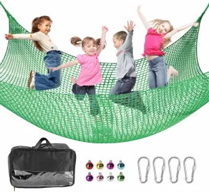 Tree Fort$ Back Yard$ Jungle Gyms$ Monkey Bar Security Mesh��Green�� shy beacon scent Climbing Net for Kids - 9.9FT x 6.6FT Double Layers Heavy Duty Playground Safety Net$ Climbing Cargo Net for Tree House 