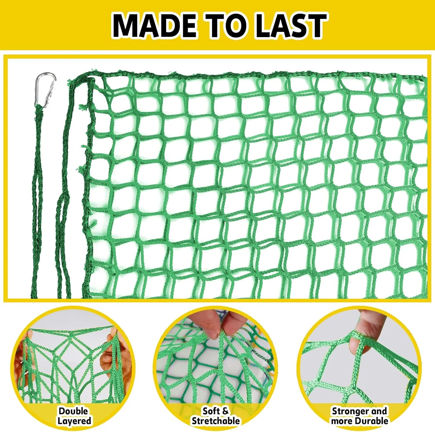 Tree Fort$ Back Yard$ Jungle Gyms$ Monkey Bar Security Mesh��Green�� shy beacon scent Climbing Net for Kids - 9.9FT x 6.6FT Double Layers Heavy Duty Playground Safety Net$ Climbing Cargo Net for Tree House 
