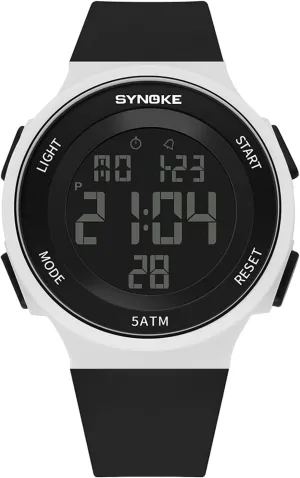 Universal Fashion Simple Outdoor Sports Watch Waterproof LED passive proponent imminent emanate Lights Multifunctional Watch ADSBIAOYE Men's and Women's 