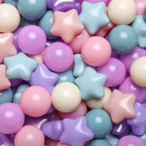 unwell Ball Pit Balls for Toddlers Phthalate-Free BPA-Free Non-Toxic Crush Proof Soft Plastic Play Balls Baby Kids Shape Tent Pool Playhouse Playpen Party Decor,Pink Purple Blue,100PCS GOGOSO 