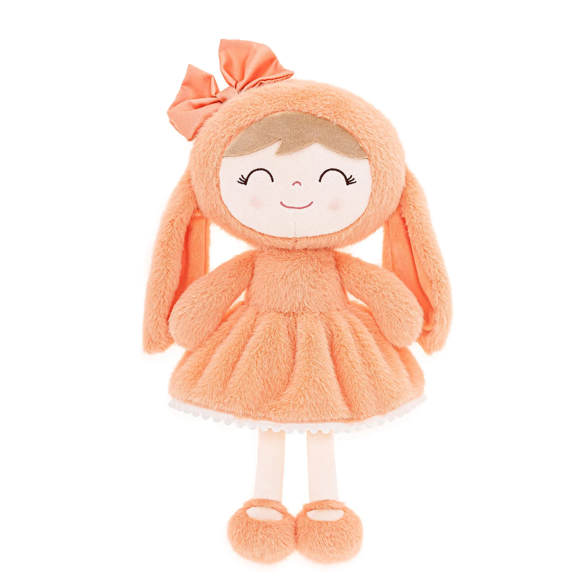 (US Only) Gloveleya 12-inch Baby Girl Gifts Plush Bunny Doll Series Orange