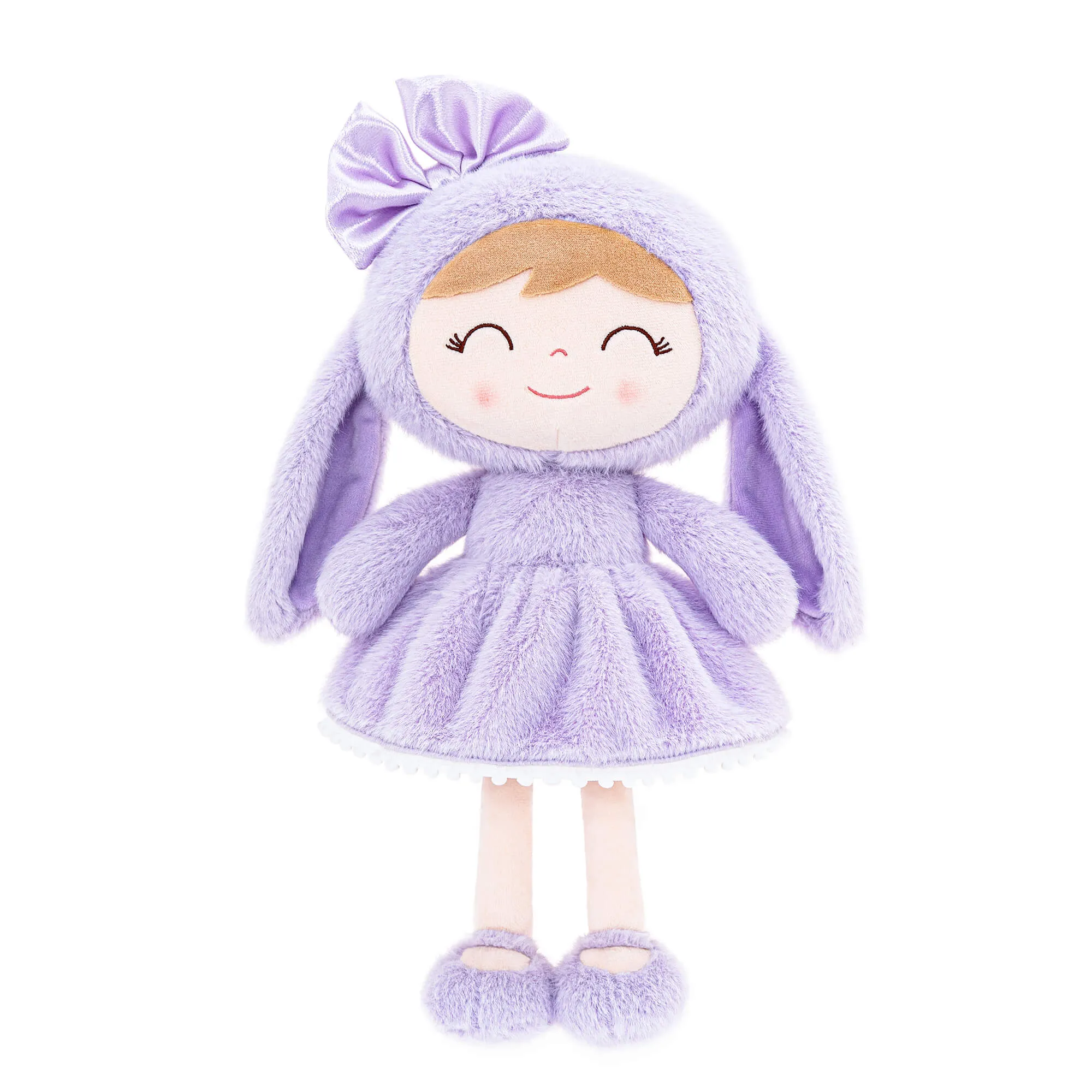 (US Only) Gloveleya 12-inch Baby Girl Gifts Plush Bunny Doll Series Purple