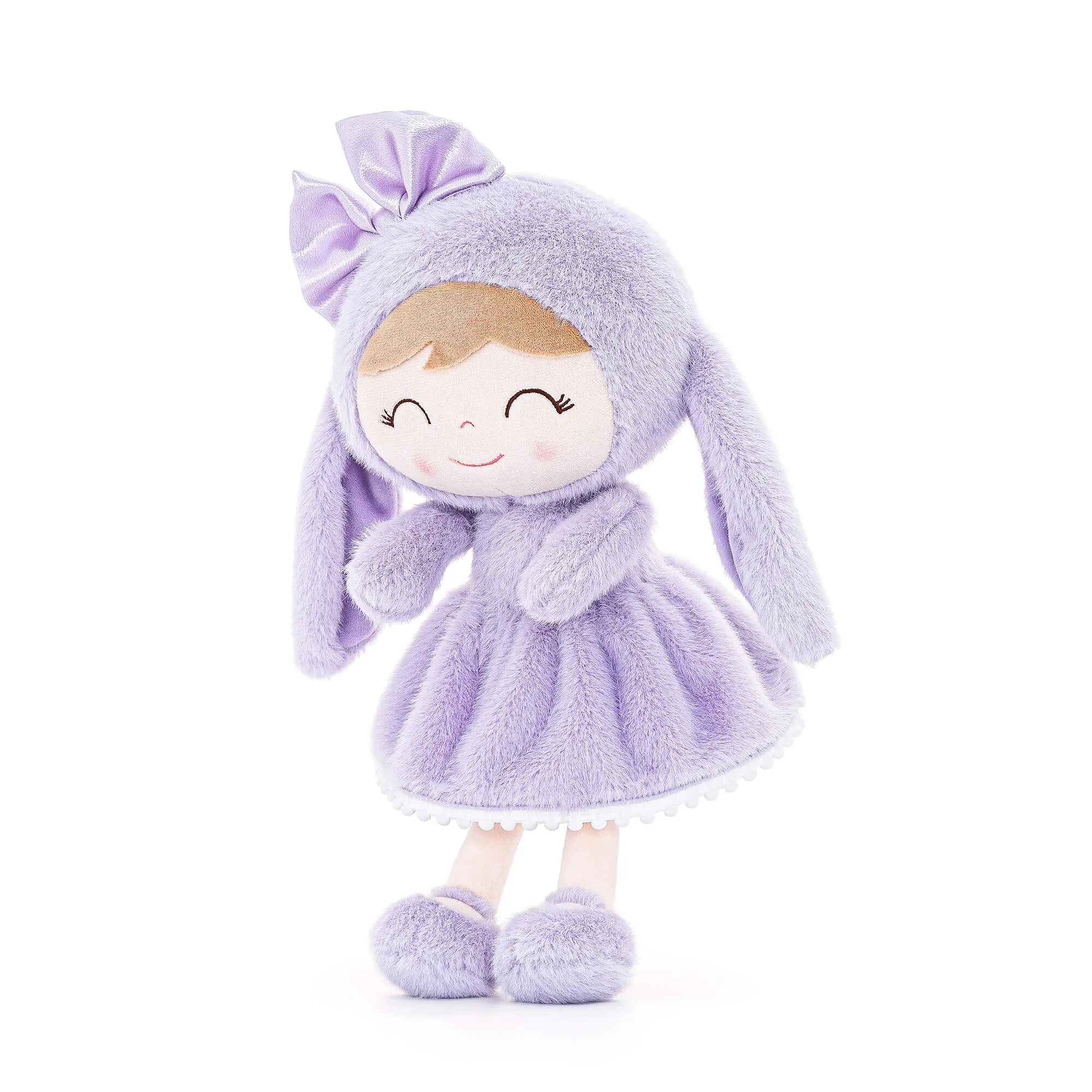 (US Only) Gloveleya 12-inch Baby Girl Gifts Plush Bunny Doll Series Purple