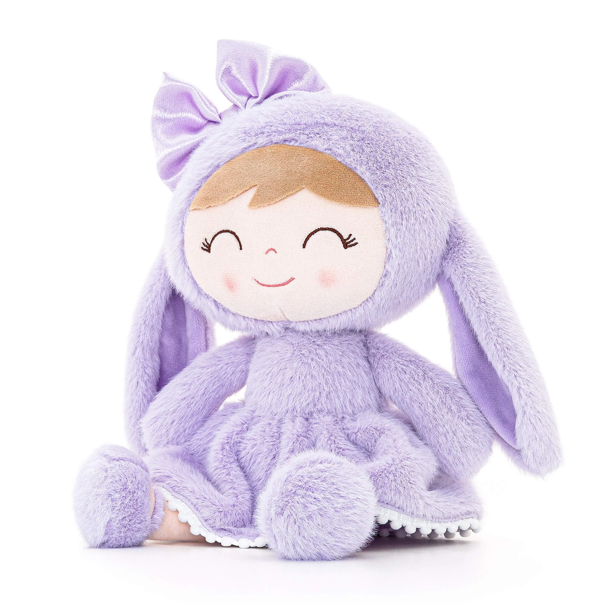 (US Only) Gloveleya 12-inch Baby Girl Gifts Plush Bunny Doll Series Purple