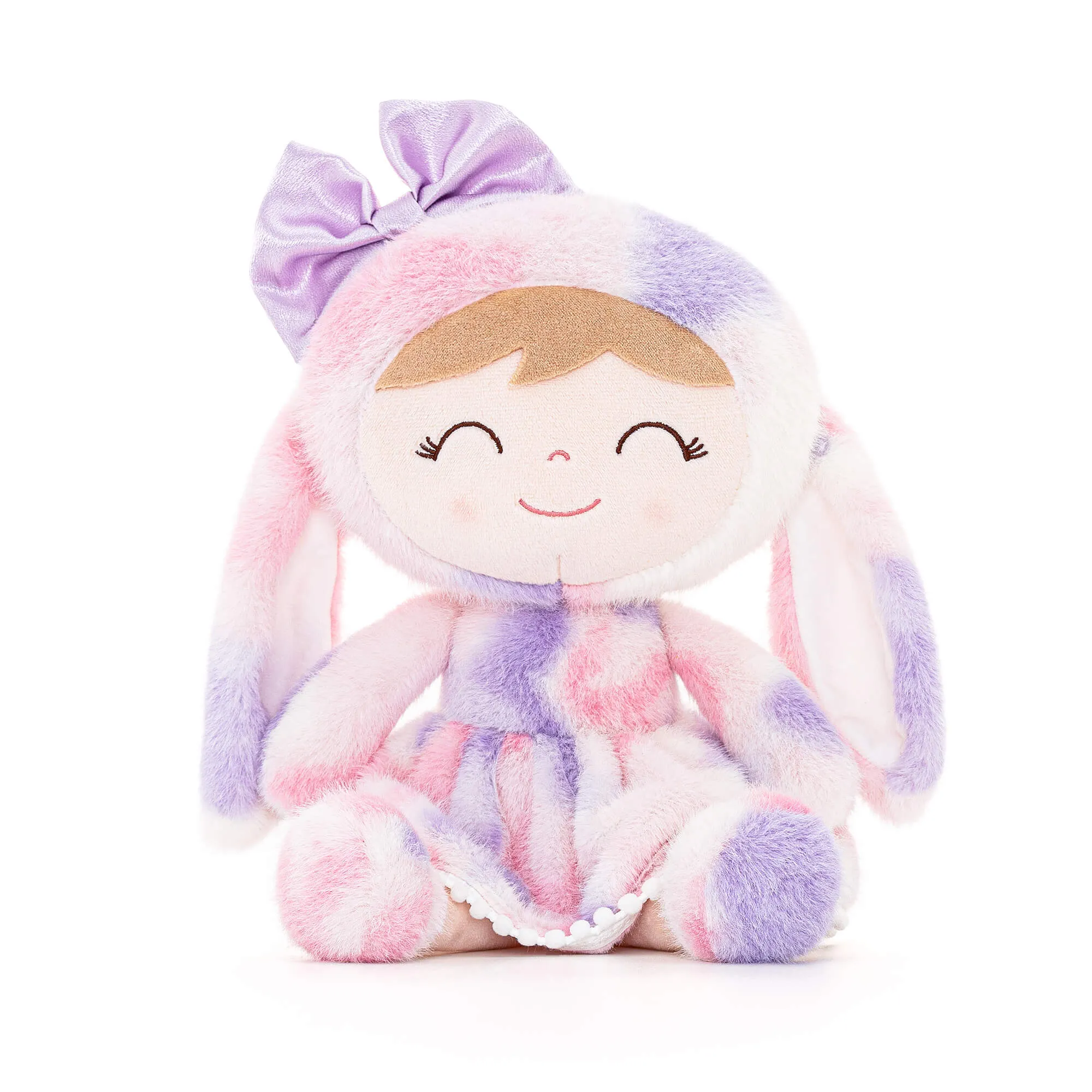 (US Only) Gloveleya 12-inch Baby Girl Gifts Plush Bunny Doll Series Rainbow Colors