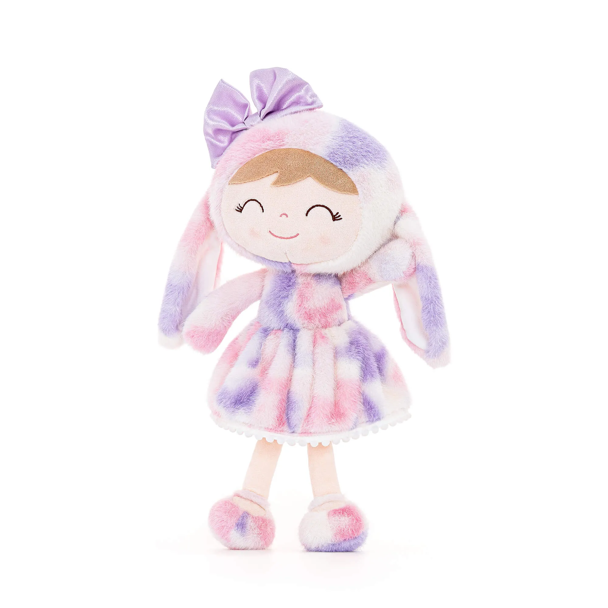 (US Only) Gloveleya 12-inch Baby Girl Gifts Plush Bunny Doll Series Rainbow Colors