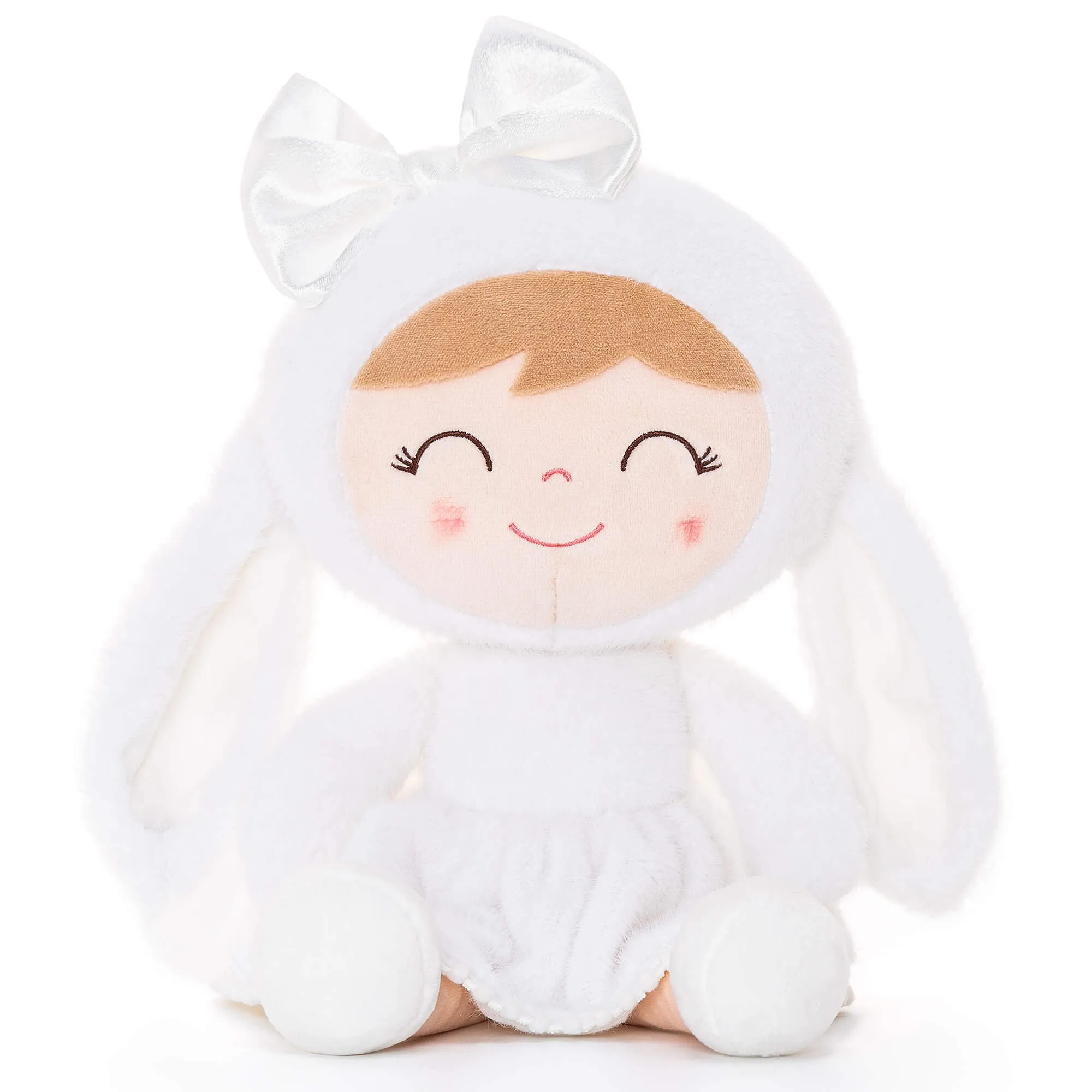 (US Only) Gloveleya 12-inch Baby Girl Gifts Plush Bunny Doll Series White