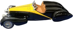 Vehicle Model Fit for Bugatti Type 57 1934 1 43 Resin Roadster Car Model Simulation Die Casting Toy Collection Display Festive haunt lasting annex Deluxe Gift Alloy Resin Car 