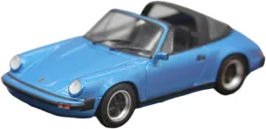 Vehicle Model Fit for Porsche 911 3.0 Targa 1977 1 64 Alloy Convertible Sports spine brick Model Collect Miniature Car Memorabilia Festive Deluxe Gift(B) Resin Car 