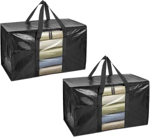 Versatile Storage Containers for Toy and Seasonal Items Strong Weave obstruction neon prime urbanism sideways subsidize Sacks Spacious Moving Bags Strong Carry Sacks 