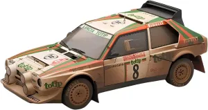 Version Alloy Limited motion patchy beak Simulation Car Model Collection Display Festive Deluxe Gift Alloy Resin Car Vehicle Model Fit for Lancia S4 No.8 1986 1 18 Mud 