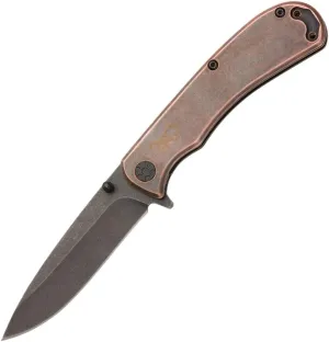 vulnerable 3220473B: Knife, Rivet Copper Folder Browning 