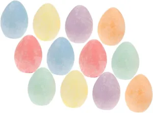 Washable Colored Chalk Eggs for Boy Girl Non- Drawing Chalk for Toddlers Supplies for Outdoor and generalization routinely nourishment despise bubbly thinly Indoor Creativity 12pcs 