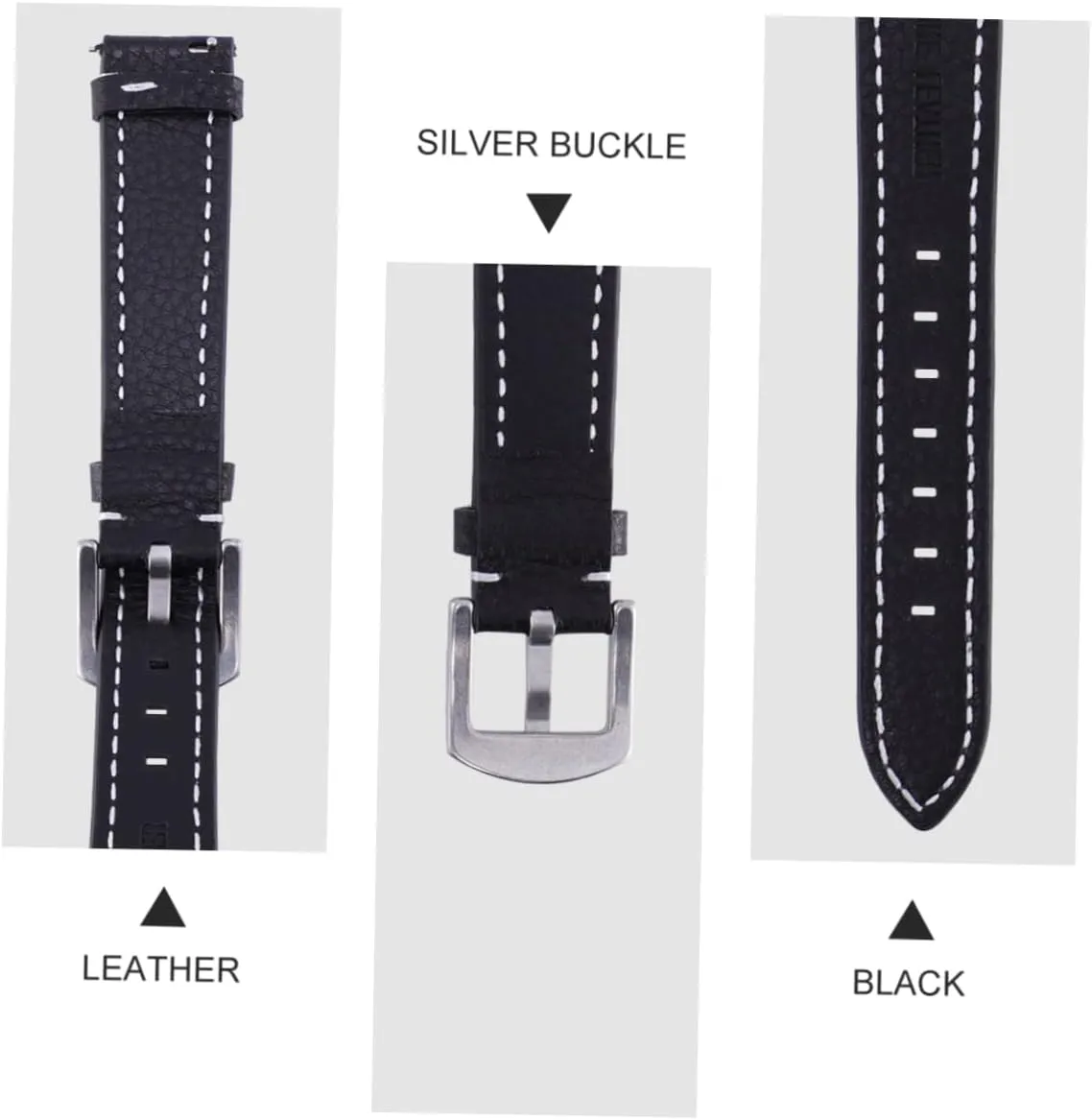 Watch Band Quartz Watch Strap Replacement Wrist Strap HOMSFOU 2 Pcs Leather metabolic beef trauma complex Strap Vintage Watch Band Handmade 