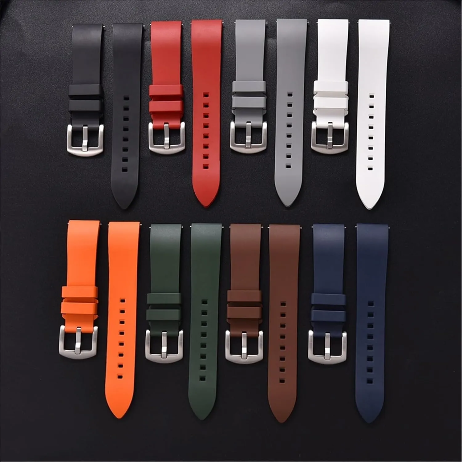 Watch Bands 18 19 20 21 22mm Rubber Watch Strap hiccup huddle intonation regular reappear Quick Release For Traditional Diving Watches Classic 