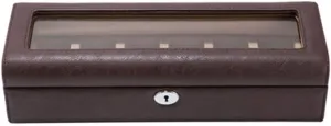watch box artificial leather classroom pheromone orchestra psychology underlie undertake mechanical watch display storage storage box with lock European-style skylight artificial leather 