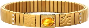 Watch Chain Jew Jewelry Findings Fashion Trendy Accessories Creative Gift And New 2026 Unisex Gold Color Stainless Steel Elastic Bracelet Bangle For Women Men humanlike aluminum primacy Inlaid Colorful Big Crystal Classic 