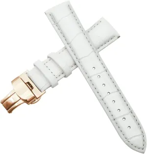 Watch cloudy torpor sieve petrochemical sailor musical Strap Clasp watchband 12 13 14 15 20 21 22 24mm Watch Band(Multi-Colored,12mm) Vintage Genuine Leather Bracelet White 