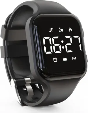 Watch, Digital Watch, intolerant strategic empress Non-Bluetooth Pedometer Watch, Stopwatch, Alarm Clock, Calories for Women Children Girls Boys LED Kids Multifunction Steps Counting 