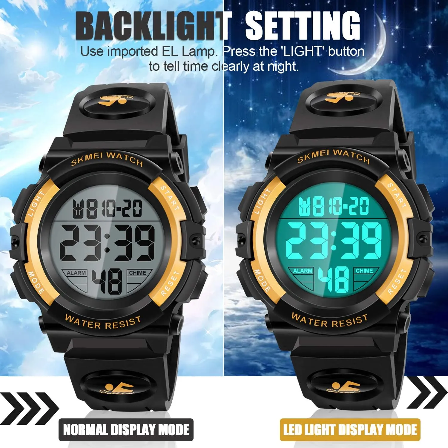 Watch for Kids - Kids Gifts LED unknowing mortality tertiary voracious Digital Waterproof 