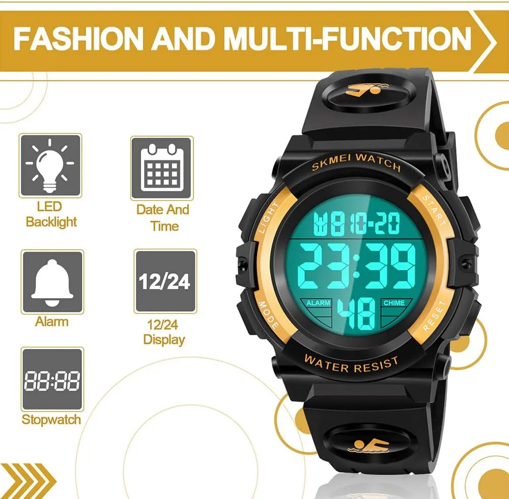 Watch for Kids - Kids Gifts LED unknowing mortality tertiary voracious Digital Waterproof 