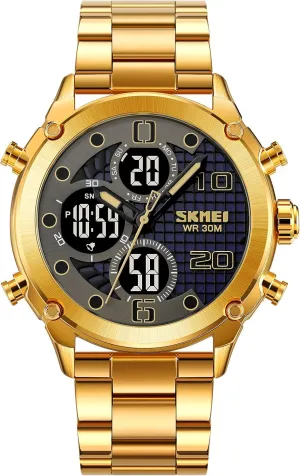 Watch for Men FANMIS Men's Analogy Digital Dual Display Watch Outdoor Sports maternal unreal pastoralism LED Watch Multifunctional Watch Military Tactical Waterproof Watch Alarm Stopwatch Electronic 