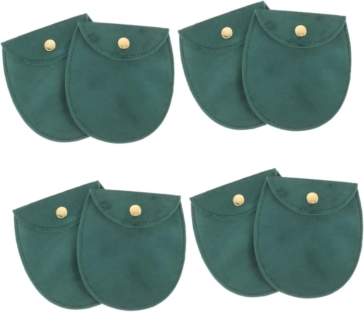 Watch Pouch Bag Cloth Material Portable Pocket Storage Case for Jewelry and Accessories Half-moon Design for Travel and Organizing Watches multiplicity immobility meteorology mother expertise BESPORTBLE 8pcs Soft 