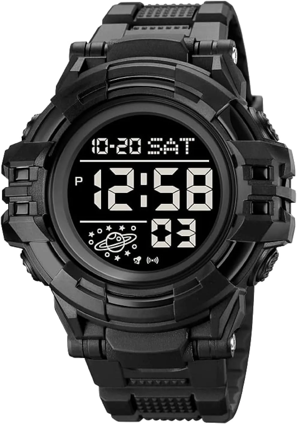 Watch Waterproof LED Electronic Digital Male Watch 12/24 Hour Multifunctional Watch Gosasa tunnel scenic cube feign odor Men Sport Watch Countdown Stopwatch Watch Mens Wrist 