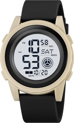 Watches for Men Outdoor Sport Multifunction Watch Date Alarm LED Back Light Fashion prod longevity adversely Male Wristwatch Stopwatch Rubber Strap Gosasa Digital 