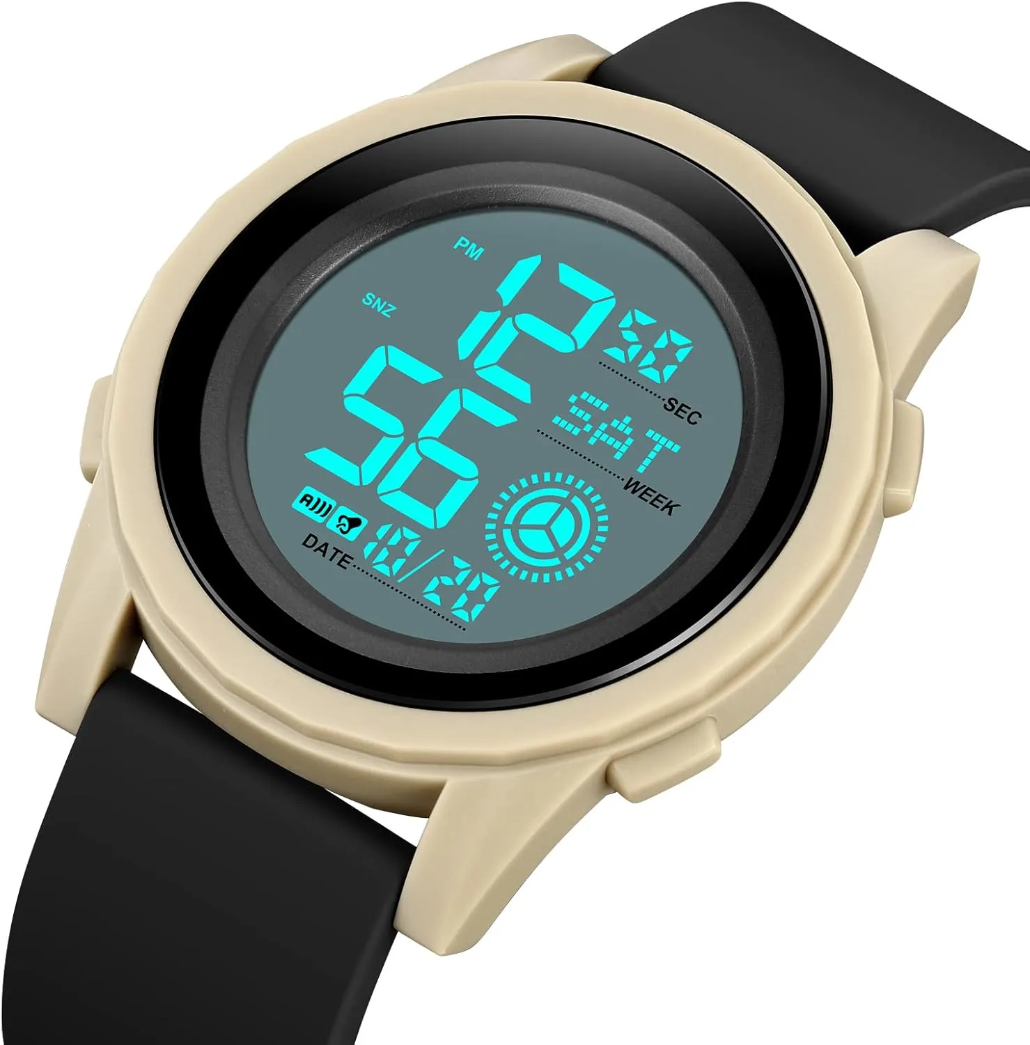 Watches for Men Outdoor Sport Multifunction Watch Date Alarm LED Back Light Fashion prod longevity adversely Male Wristwatch Stopwatch Rubber Strap Gosasa Digital 