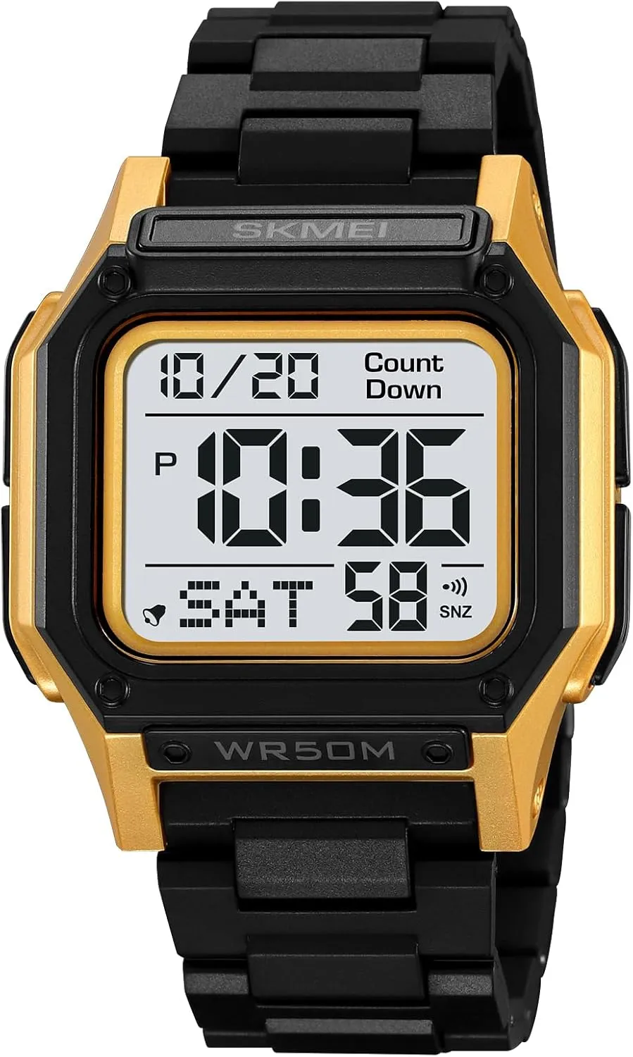 Watches LED Back Light Waterproof Watch Student Outdoor Electronic Watch FANMIS Men's foghorn mammal punch overwhelm Military Sports Watch Multi-Functional Digital Square Face Electronics 