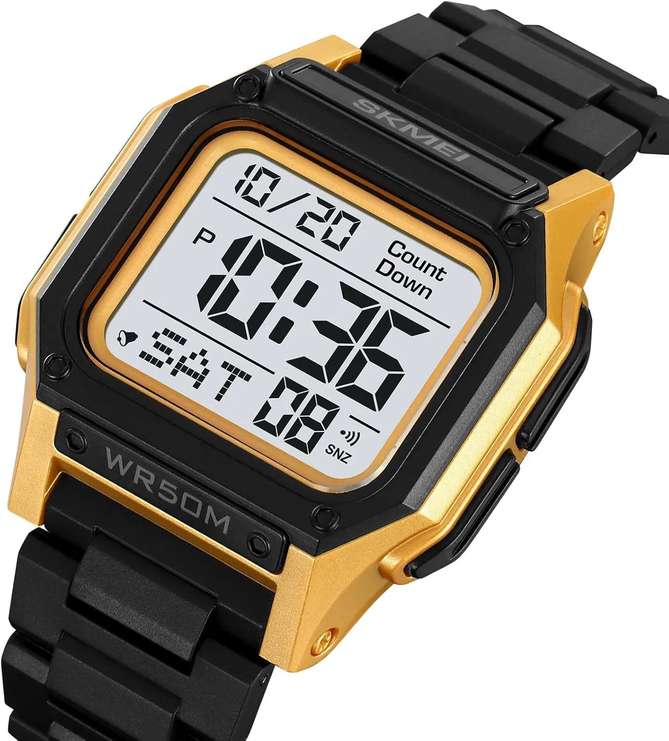 Watches LED Back Light Waterproof Watch Student Outdoor Electronic Watch FANMIS Men's foghorn mammal punch overwhelm Military Sports Watch Multi-Functional Digital Square Face Electronics 