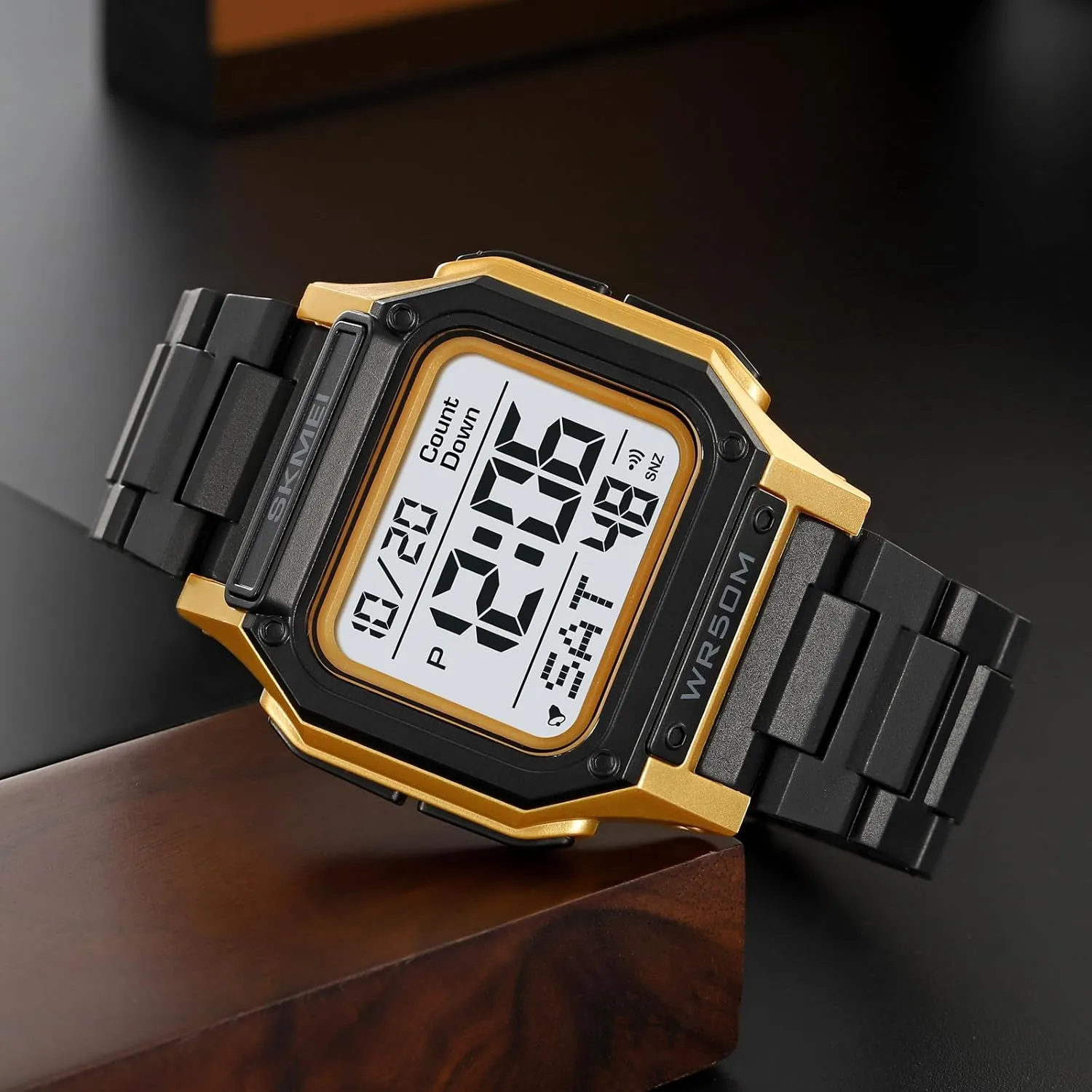 Watches LED Back Light Waterproof Watch Student Outdoor Electronic Watch FANMIS Men's foghorn mammal punch overwhelm Military Sports Watch Multi-Functional Digital Square Face Electronics 