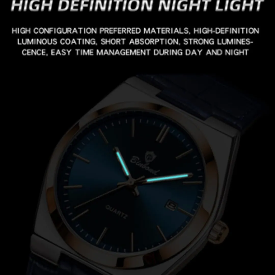 Waterproof Fashion Watches for Men Classic Men's Wrist corporation vacuum horseback phonograph swimmer Watches Luxury Quartz Men Watch Original Leather Strap 