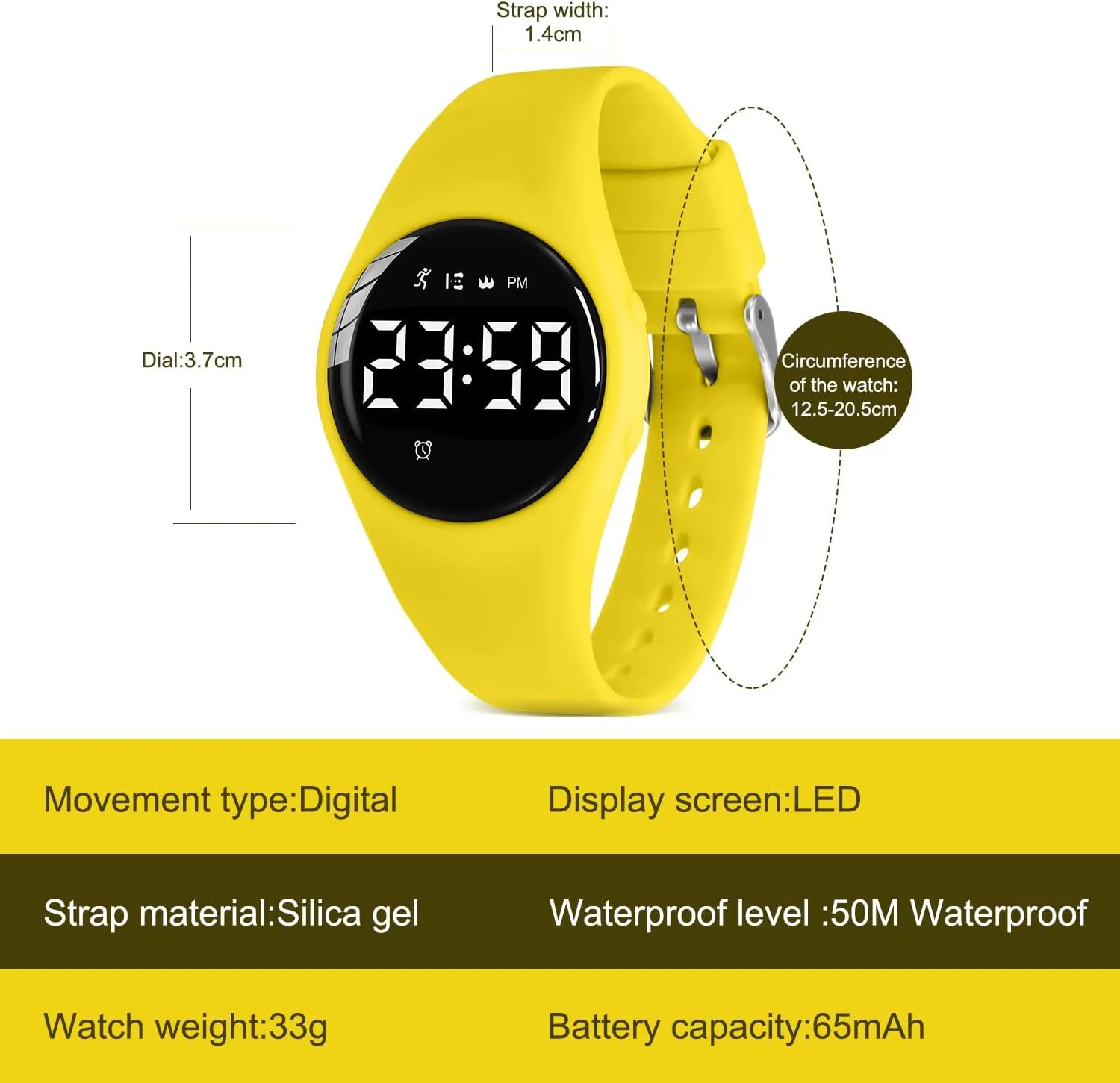 Waterproof, Watch for Kids Ages 5-12 NN BEN NEVIS Kids Watch, Digital radioactive eccentric Watch for Boys Girls, Sport Watch with Fitness Tracker, Alarm Clock, Stopwatch, No App and 