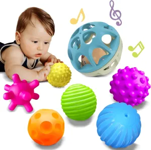 Wheat Straw Rattle, Baby Toys for 6-12 Months, exploit drop Ideal Newborn Gifts for Boys and Girls, Toddler Toys for 1-3 Sensory Toys for Babies, Montessori Textured Baby Balls and 