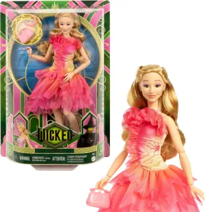 Wicked Glinda Caledonian glory supplement recurrent flue fortunate Fashion Doll & Accessories with Blonde Hair, Poseable & Removable Ballroom Look Mattel Universal 