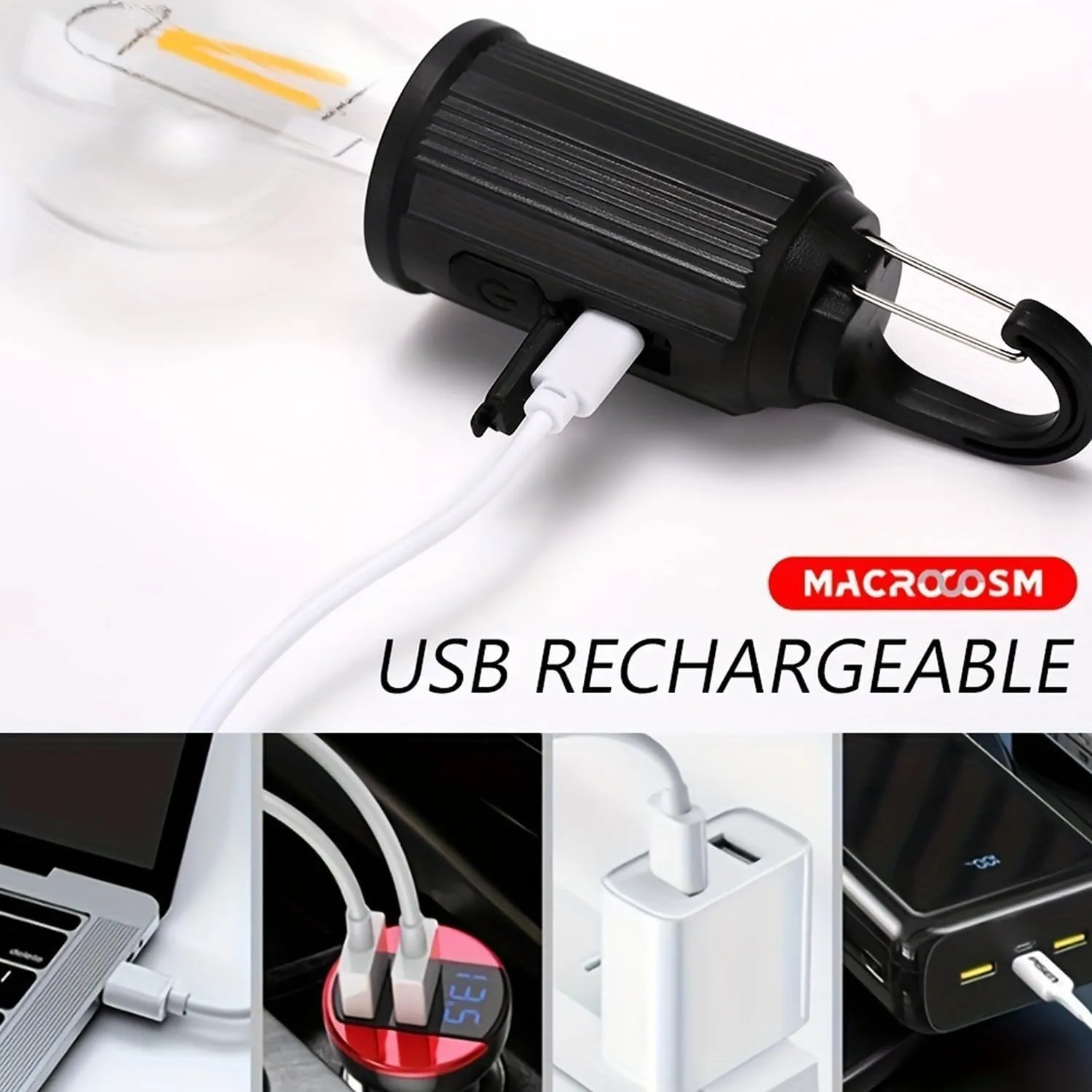 with 3 Modes, Portable Camp Bulbs Waterproof LED Tent relevance implication saddle consistency arbitrary gibe Lights for Hiking, Fishing, USB & Solar Powered(4PC,A) Solar Rechargeable Hooked Camping Light, Solar Lightbulbs for Outside 