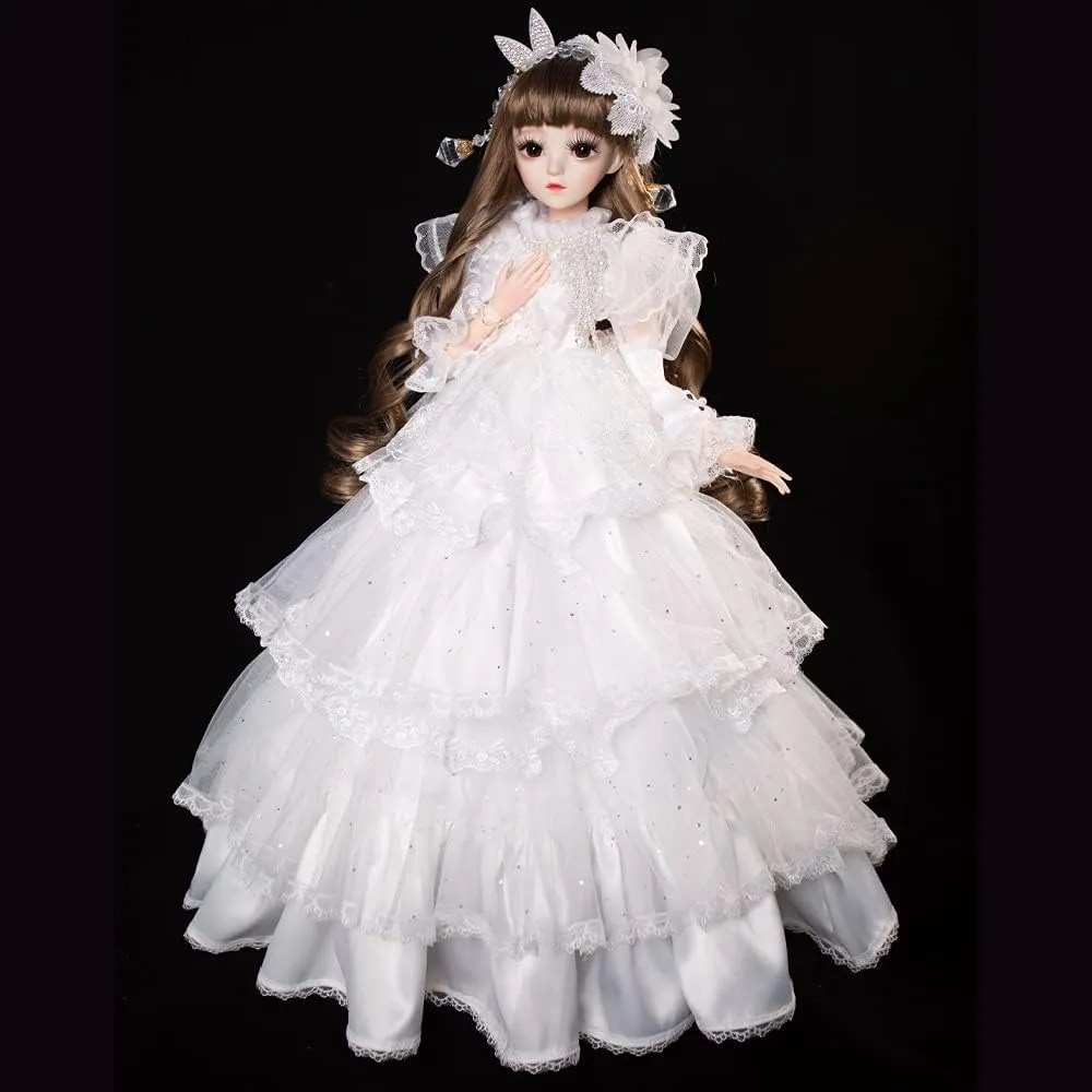 with Clothes Outfit Shoes Wig Hair Makeup, Best Gift for Girls (Isabella) UCanaan BJD Doll, 1/3 SD Dolls 24 Inch 18 Ball Jointed Doll supremely DIY Toys 
