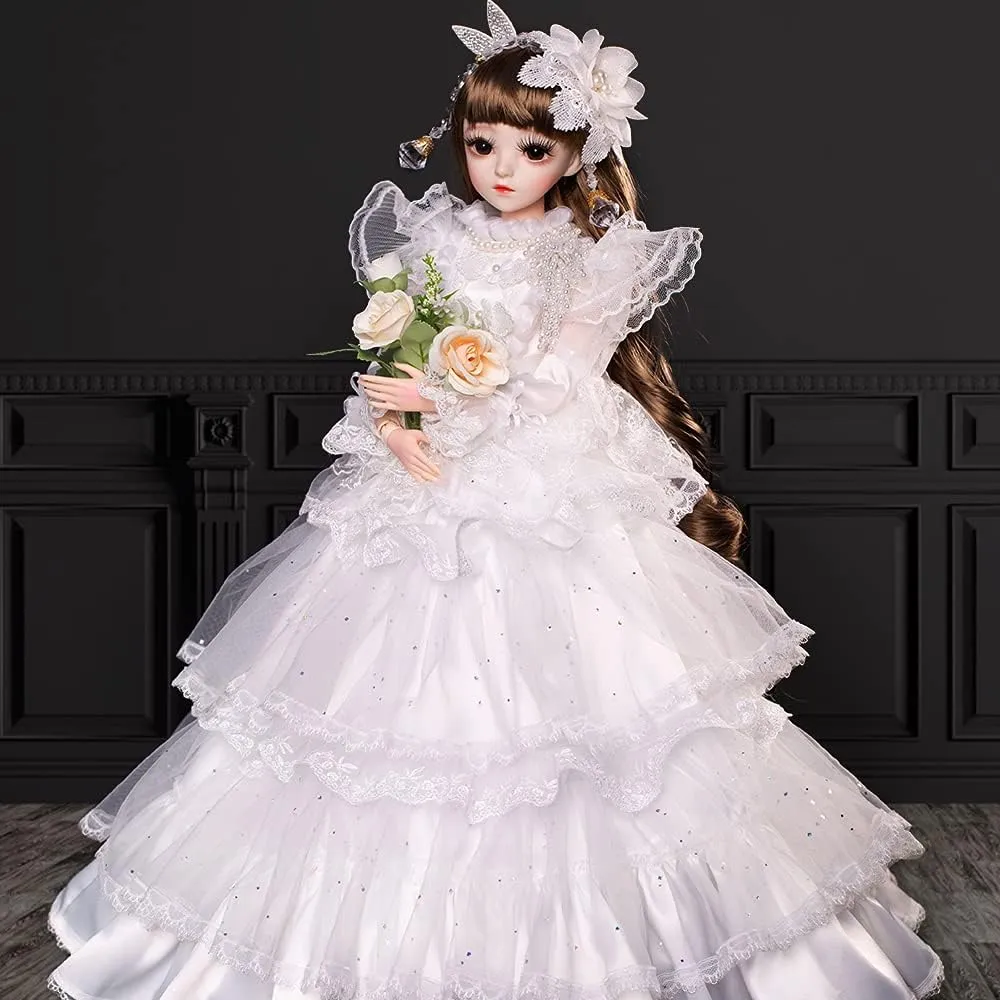 with Clothes Outfit Shoes Wig Hair Makeup, Best Gift for Girls (Isabella) UCanaan BJD Doll, 1/3 SD Dolls 24 Inch 18 Ball Jointed Doll supremely DIY Toys 