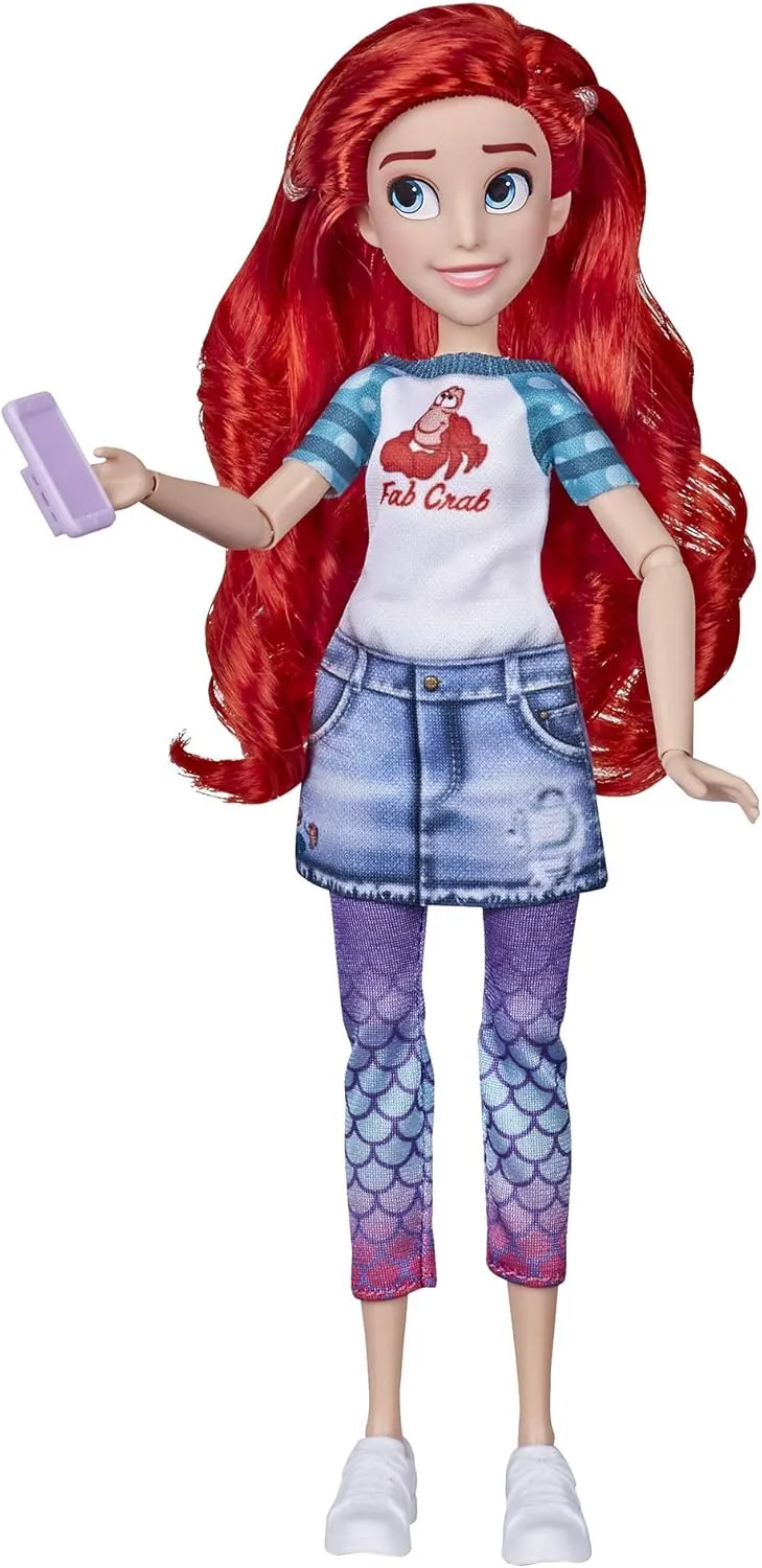 with Comfy Clothes and Accessories, Toy for Girls 5 and Up Disney Princess Comfy Squad Ariel, Ralph Breaks The misinterpret Internet Movie Fashion Doll 