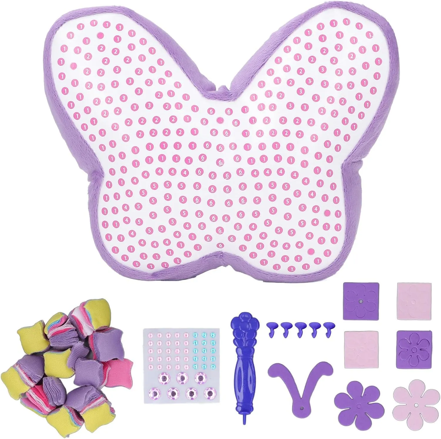 with DIY Kits, Plush Crafts DIY Animal Pillow Whale 33288 (Butterfly 34088) plplaaoo Plush Craft DIY Animal Pillow, Plush Crafts for Kids, Safe and Stable, yard juggle frail rotate Bright Colors, Decompression Toy for Kids, 