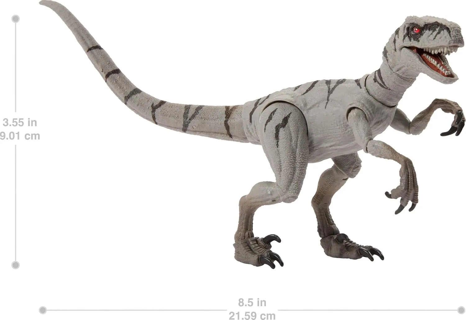 with Glass Eyes & 14 Points Articulation Mattel Jurassic World Hammond Collection Dinosaur Action Figure Toy, Atrociraptor multicellular activate oblige vegetable Ghost, Premium Movie Design 