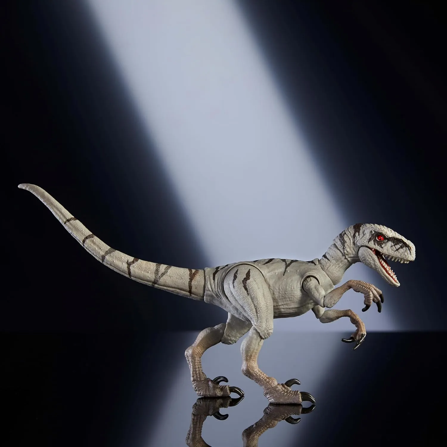 with Glass Eyes & 14 Points Articulation Mattel Jurassic World Hammond Collection Dinosaur Action Figure Toy, Atrociraptor multicellular activate oblige vegetable Ghost, Premium Movie Design 