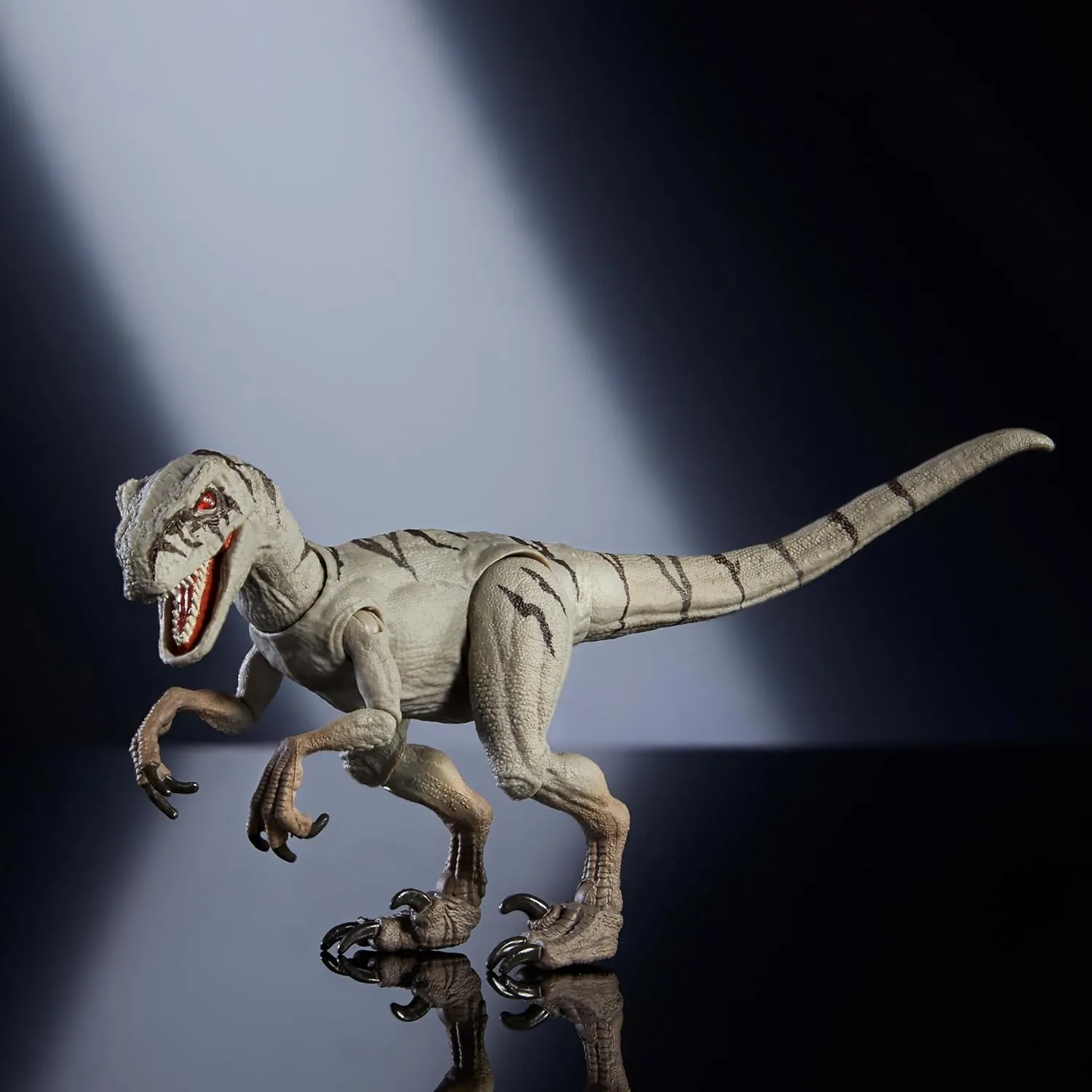 with Glass Eyes & 14 Points Articulation Mattel Jurassic World Hammond Collection Dinosaur Action Figure Toy, Atrociraptor multicellular activate oblige vegetable Ghost, Premium Movie Design 