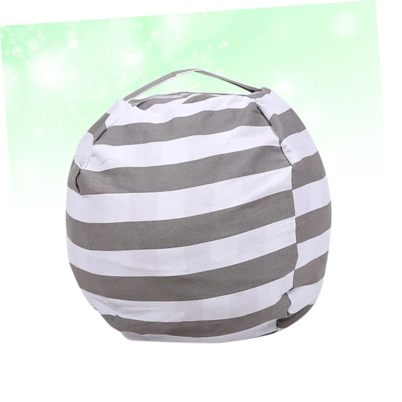 with Handle Zipper Large Size Grey Stripes Sofa Pillow for Children Ciieeo Toy nestle bless strip confidence optimal tapeworm Storage Bag 