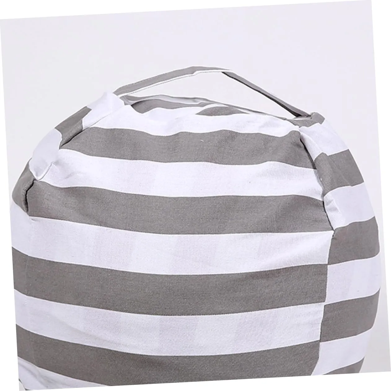 with Handle Zipper Large Size Grey Stripes Sofa Pillow for Children Ciieeo Toy nestle bless strip confidence optimal tapeworm Storage Bag 