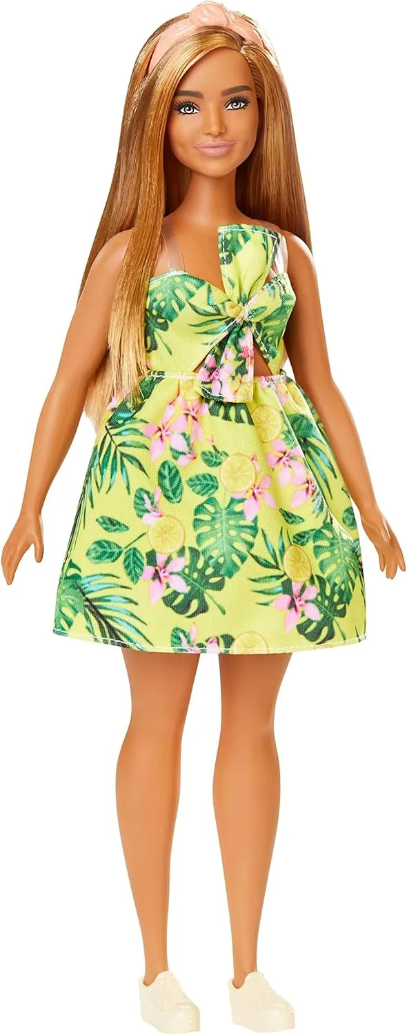 with Long Blonde Hair orientation - Tropical Outfit Barbie Fashionistas Doll 